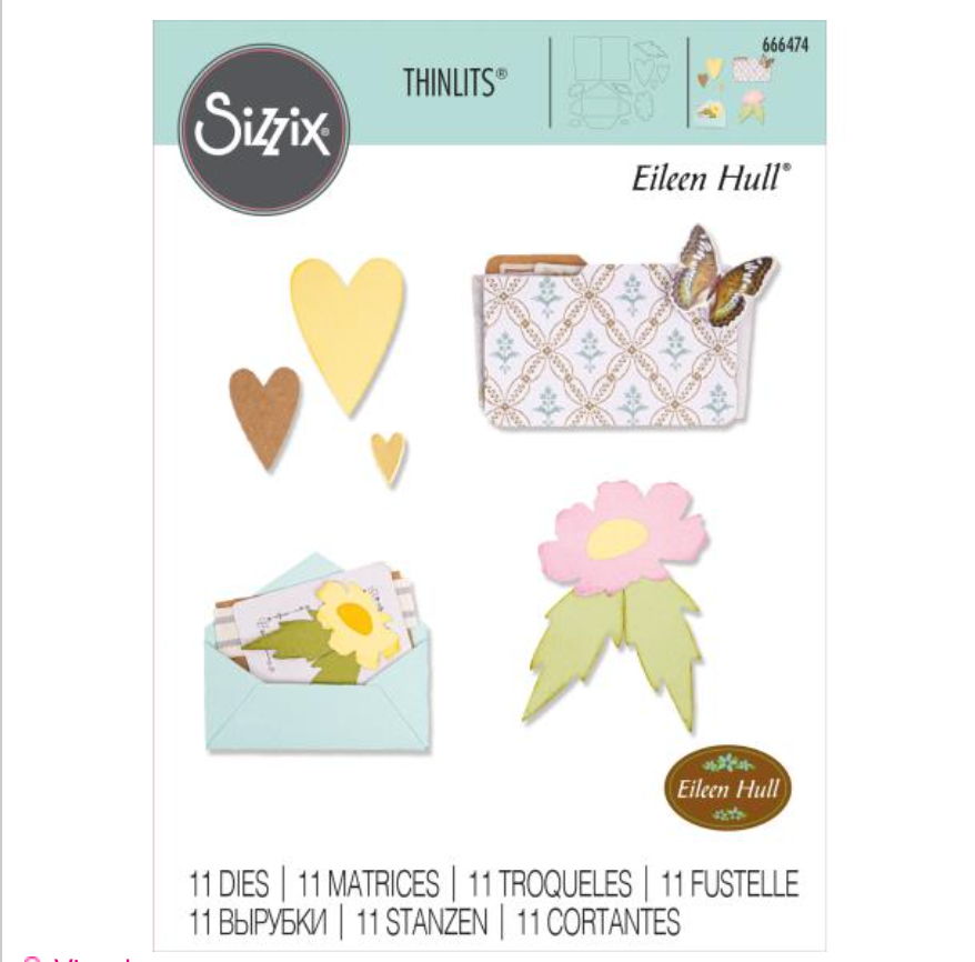 Sizzix Envelope, Folder & Flowers Thinlits Dies {W62}