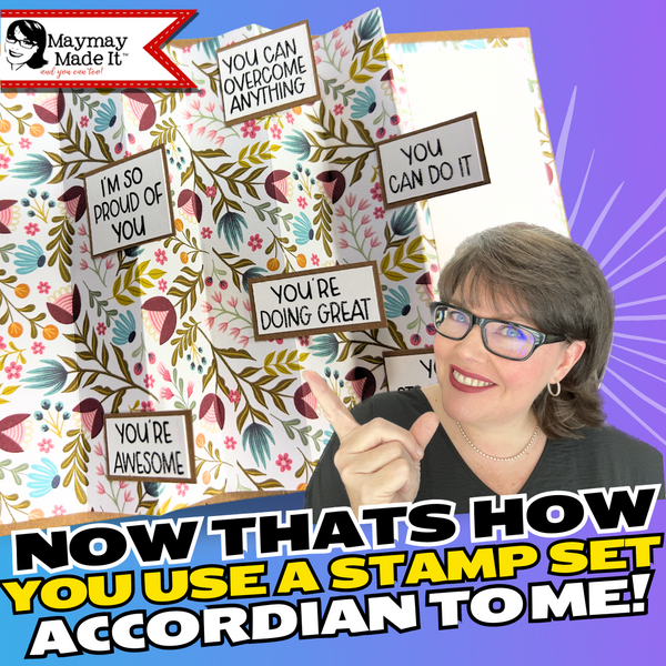 Remember that accordion card you wanted to see made?  Here it is!