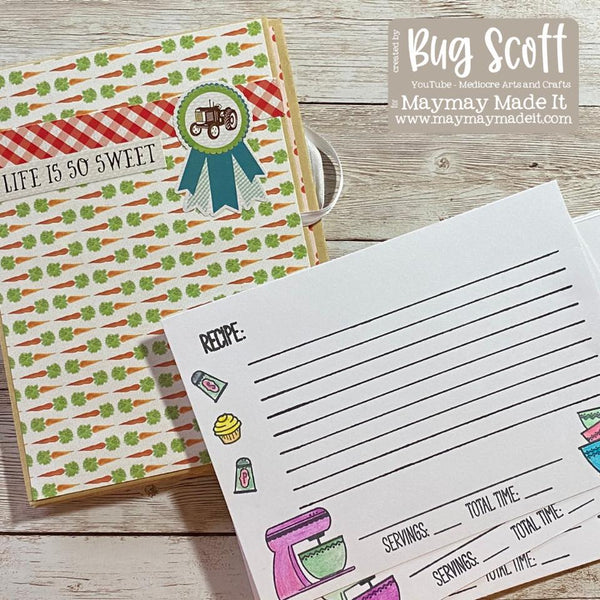 MAYMAY'S 2021 SPRING/SUMMER DT BUG SCOTT ENVELOPE RECIPE CARD HOLDER