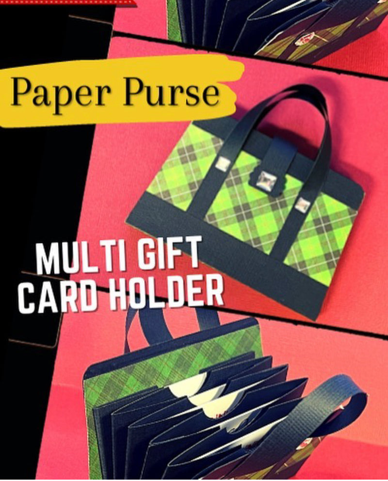 DIY Paper Purse Multiple Gift Card Holder EASY***PEASY****