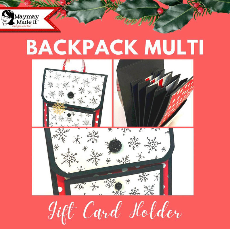 DIY Backpack multi gift card holder