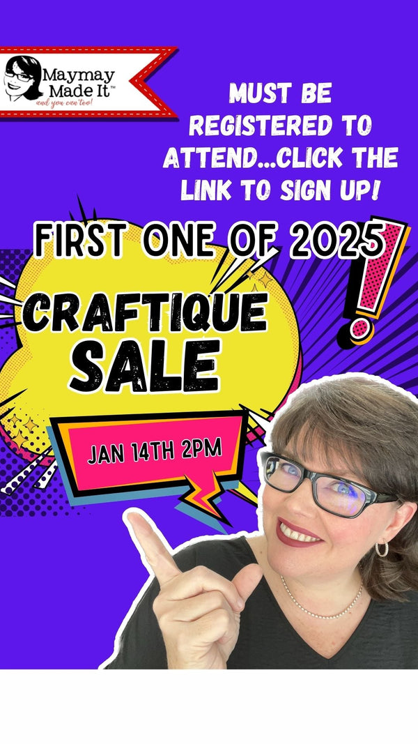 Craftique January 14 th 2pm CST MUST PRE REGISTER TO ATTEND