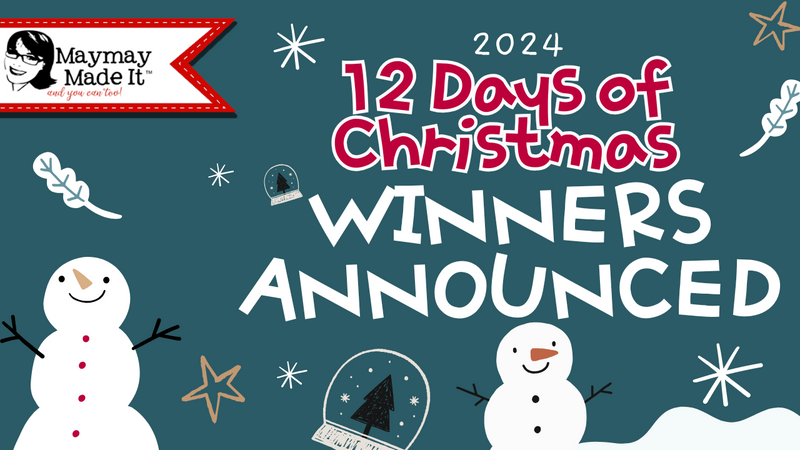 The 12 Days of 2024  Christmas Giveaway WINNERS Announced