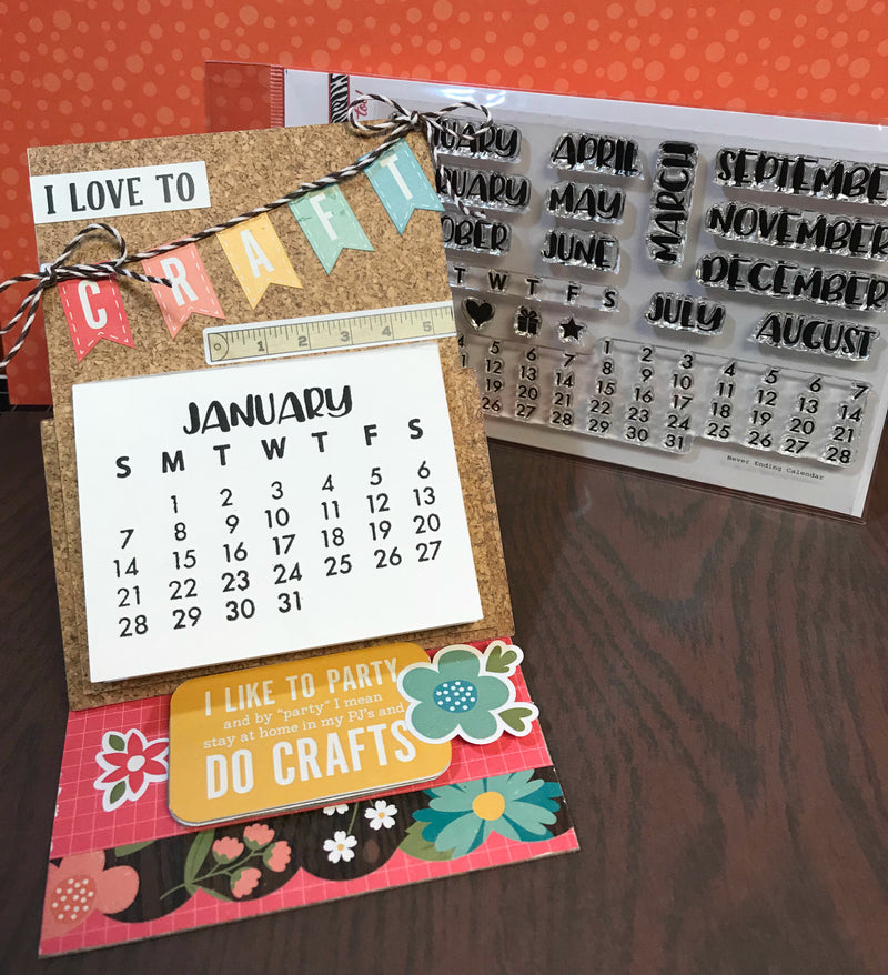 Elizabeth Craft Clear Stamps Calendar Numbers