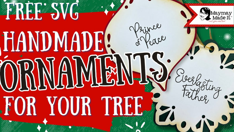 DIY Advent ornament reading FREE SVG AND PDF