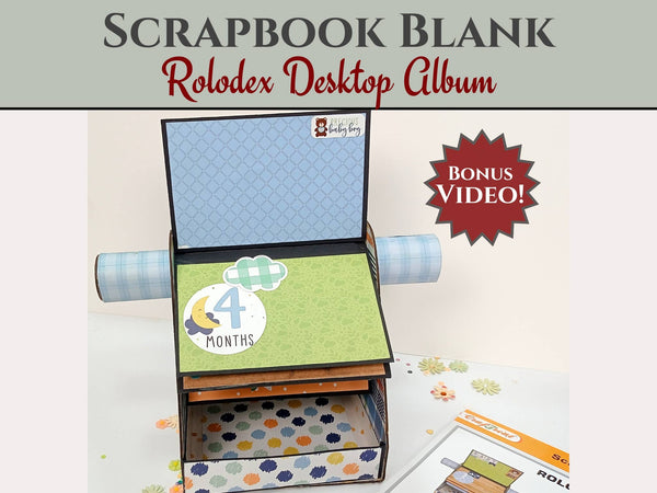 CrafTreat Black Rolodex Desktop Album