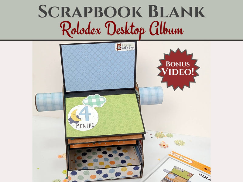 CrafTreat Black Rolodex Desktop Album