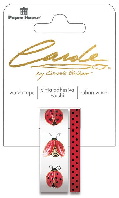 Paper House Productions Carole Shiber Ladybug Washi Tape {G184}