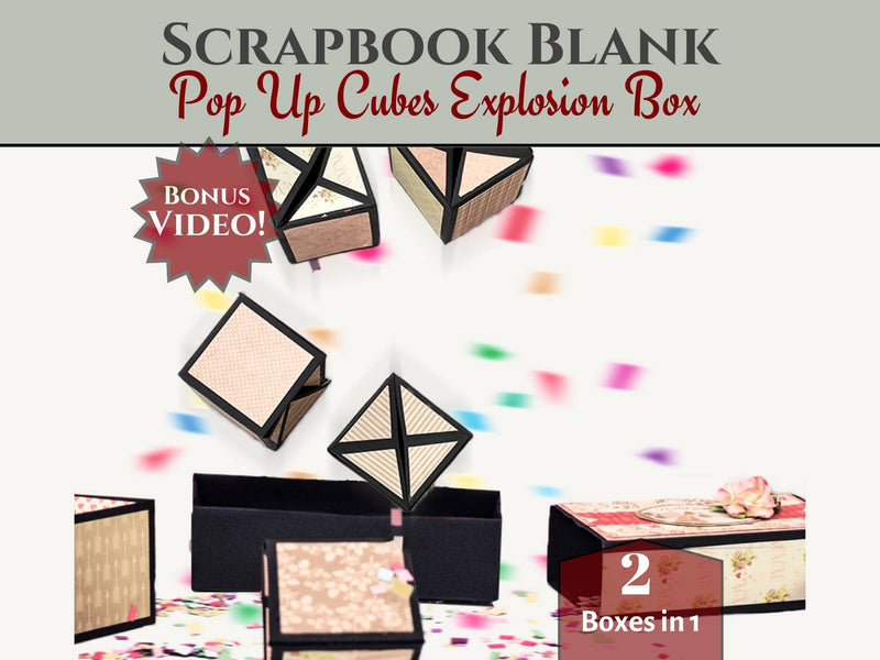 CrafTreat Pop up Cubes Explosion Box - 2pk.