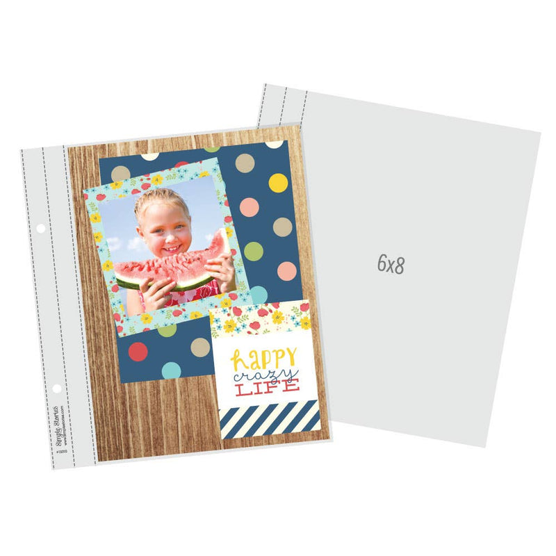 Simple Stories 6X8 SN@P! Flipbook Refill Pages - 6x8 Pack {T08}