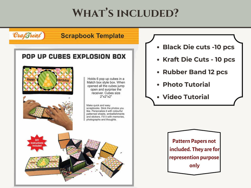 CrafTreat Pop up Cubes Explosion Box - 2pk.