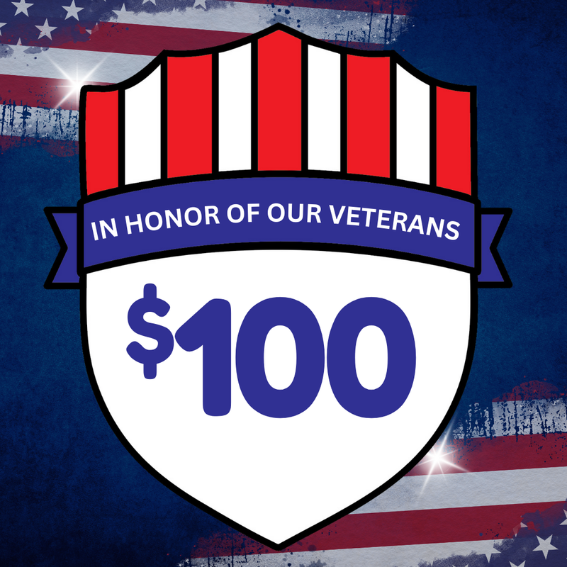 $100 Cedar Ridge Veterans Fundraiser Donation