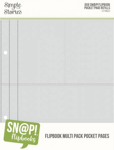 Simple Stories 6X8 SN@P! Flipbook Refill Pages - Multi Pack {T09}