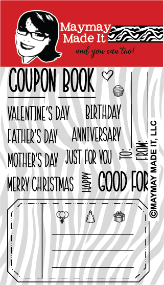 Maymay's Coupon Book Builder 4x6 Stamp Set {A142}