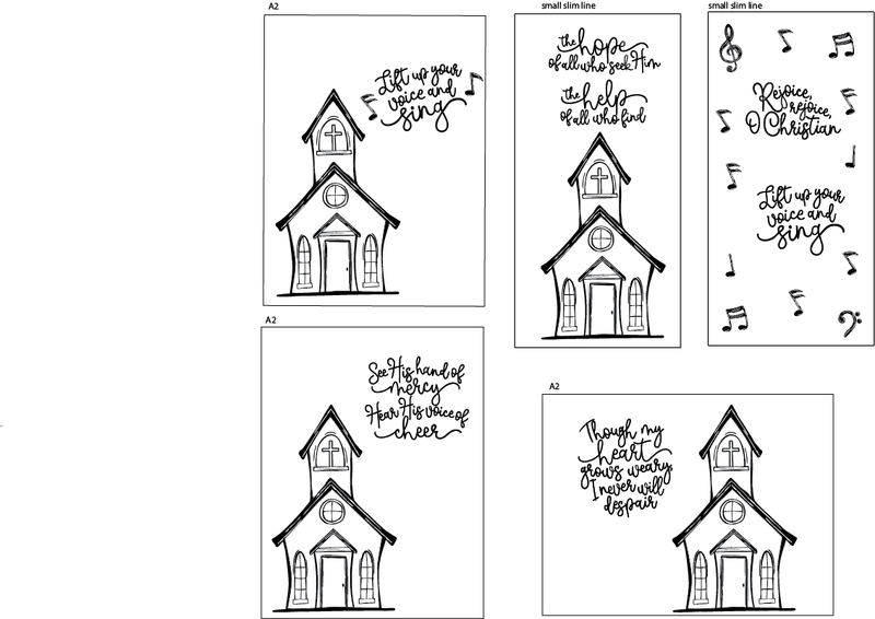 Maymay's Eternal Hallelujah 4x6 Stamp Set {A106}