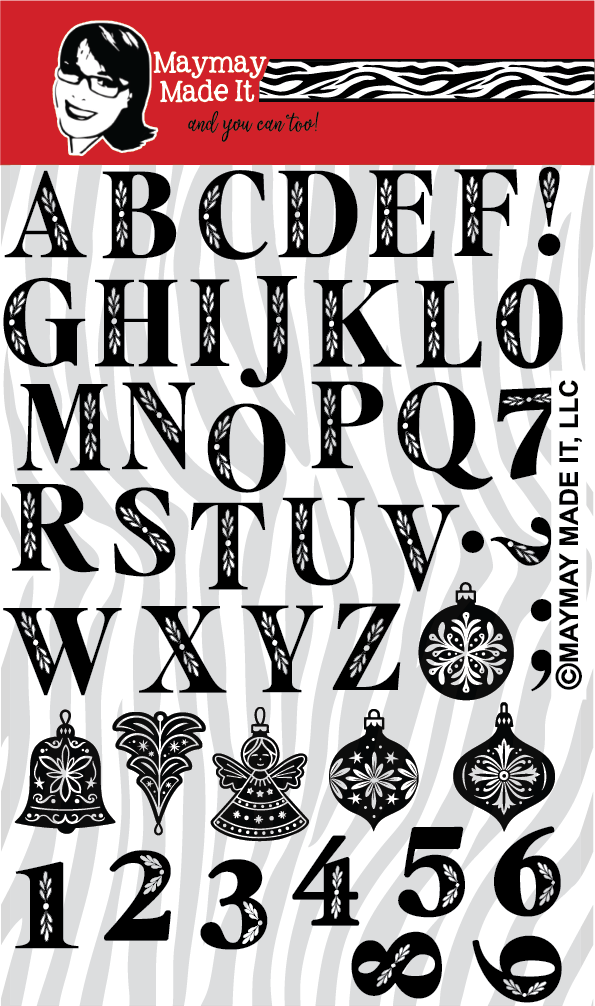 Maymay's Festive Font 8x12 Stamp Set {A300}