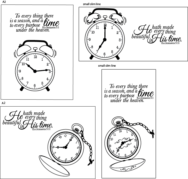 Maymay's In His Time 4x6 Stamp Set {A96}