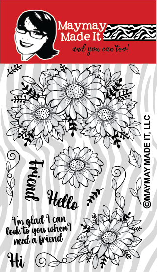 Maymay's Petal Pals 4x6 Stamp Set {A69}