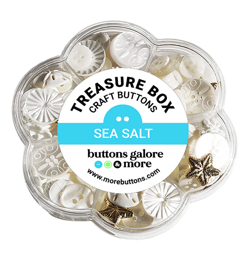 Buttons Galore Sea Salt Buttons Treasure Box {C708}