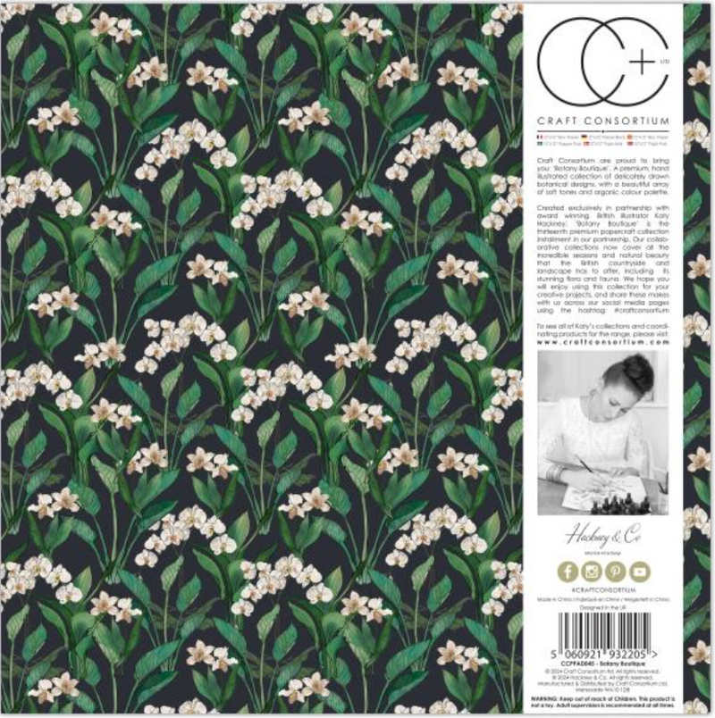 Craft Consortium 12x12 Botany Boutique Paper Pad {B403}