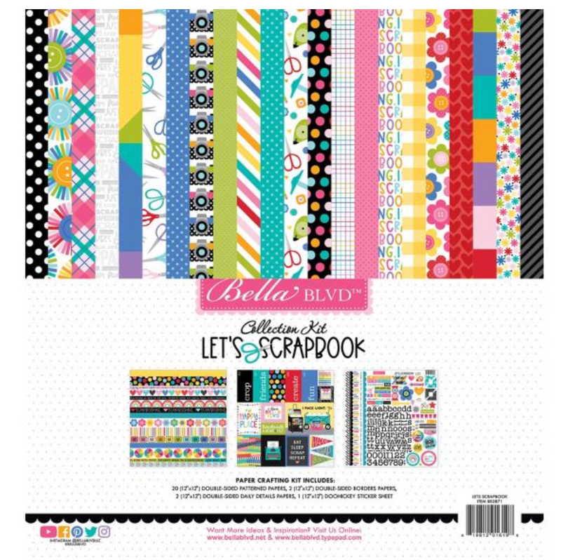 Bella BLVD 12x12 Let's Scrapbook! Collection Kit {B305}