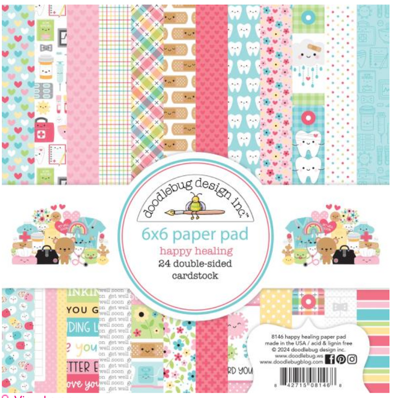 Doodlebug 6X6 Happy Healing Paper Pad