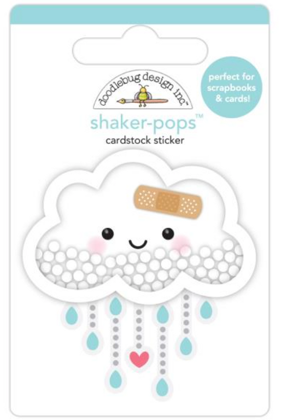 Doodlebug Happy Healing Under The Weather 3D Shaker-Pops Sticker {W11}