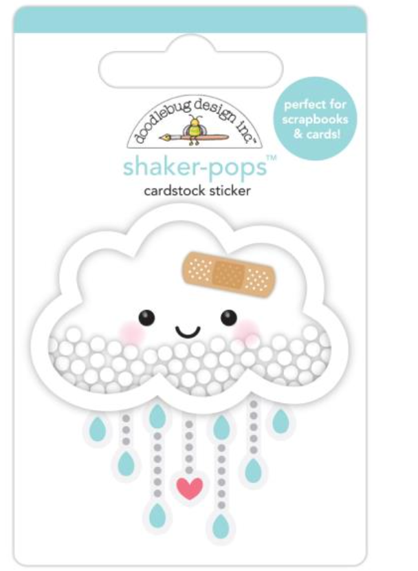 Doodlebug Happy Healing Under The Weather 3D Shaker-Pops Sticker {W11}