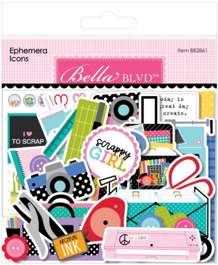 Bella Blvd Let's Scrapbook! Icons Ephemera