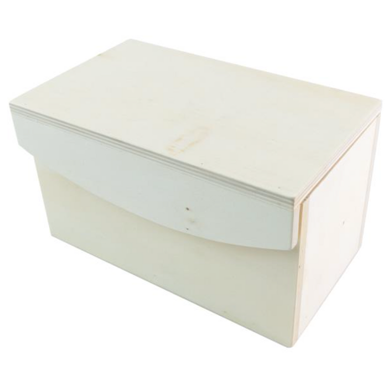 Cousin DIY 8x4.5x4.5 Unfinished Wood Foldover Storage Box {F504-F506}