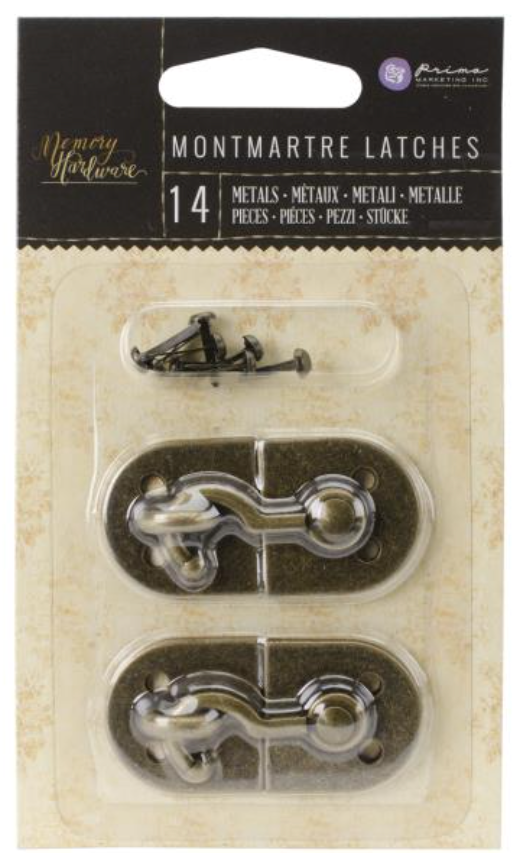 Prima Marketing 2" Montmartre Metal Latch W/Brads {G11}