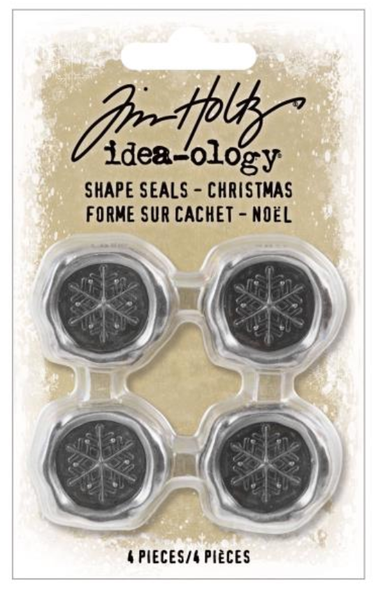 Tim Holtz Idea-Ology Metal Christmas Shape Seals {G147}