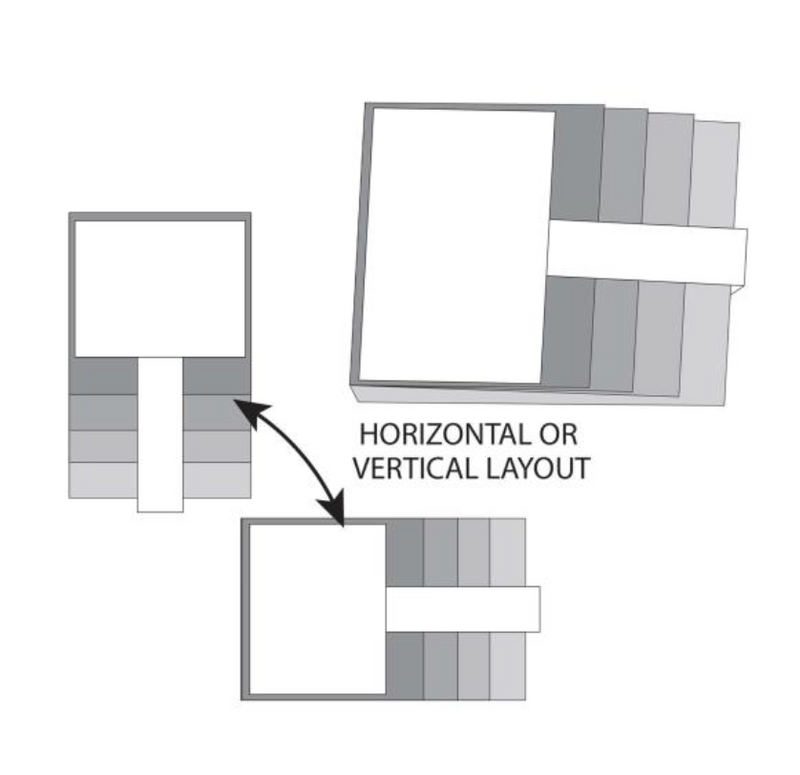 49 And Market Foundations 6x8 Black Open Waterfall Set {F410}