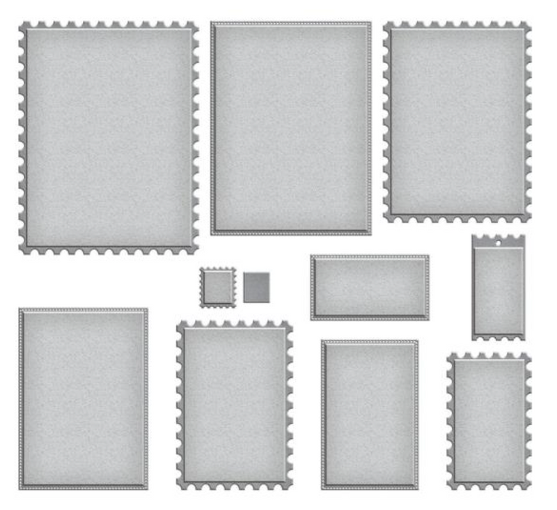 Spellbinders Nested Postage Label & Tag Die Set {K38}