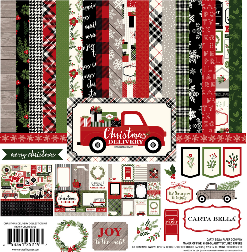 Carta Bella 12x12 Christmas Delivery Collection Kit {B711}