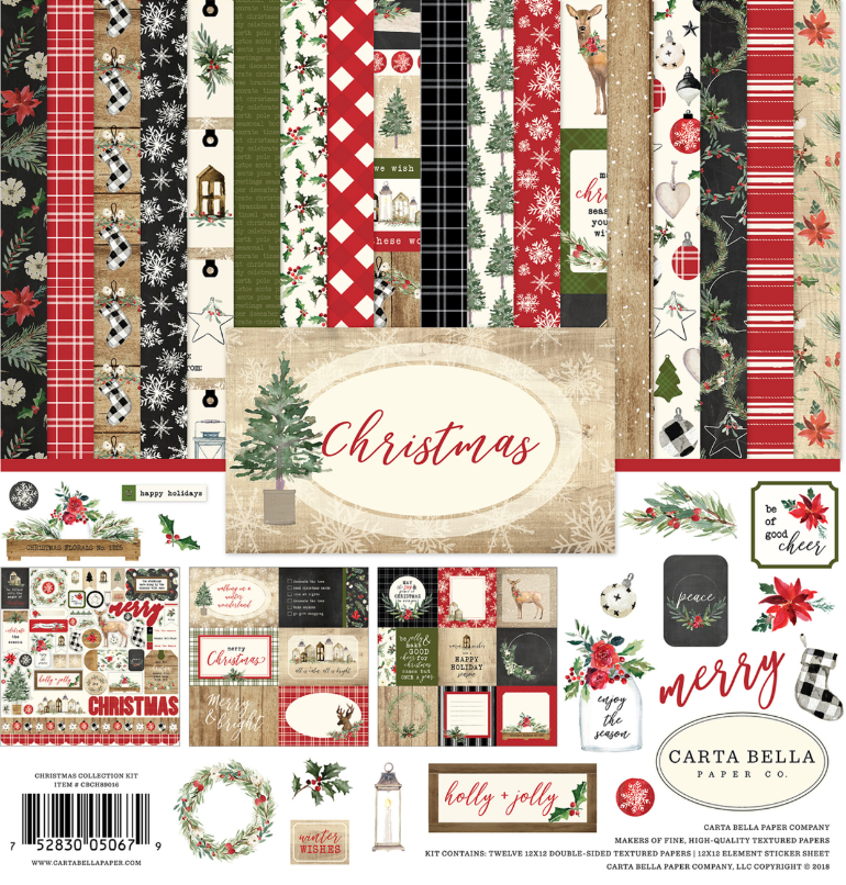 Carta Bella 12x12 Christmas Collection Kit {B713}