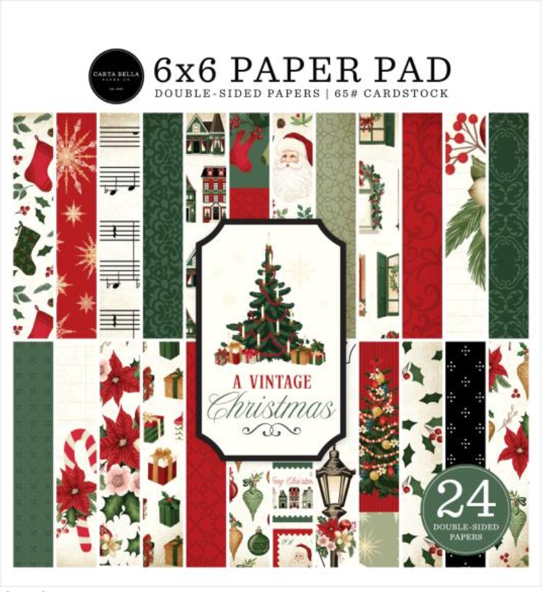 Carta Bella 6x6 A Vintage Christmas Paper Pad