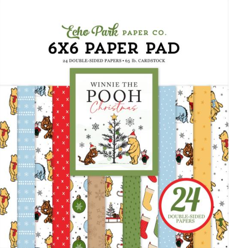 Echo Park 6x6 Winnie the Pooh Christmas Paper Pad {B503}