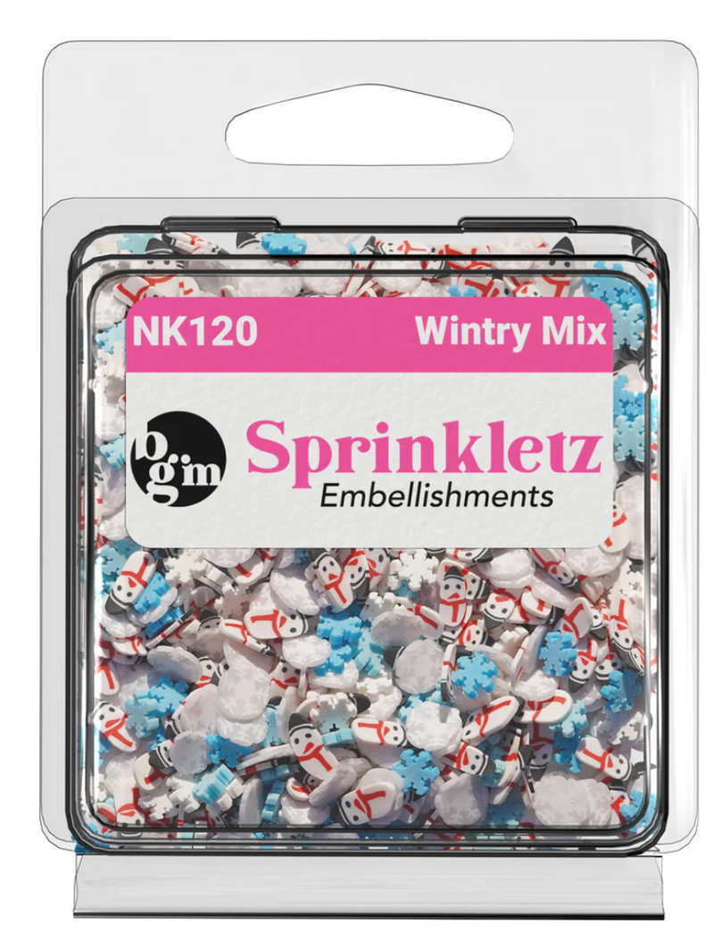 Buttons Galore Wintry Mix Sprinkletz Embellishments {G189}