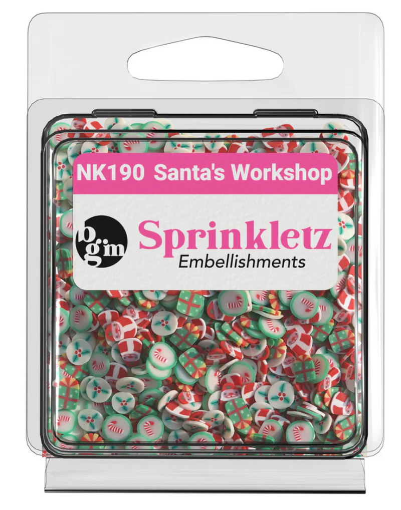 Buttons Galore Santa's Workshop Sprinkletz Embellishments {G228}