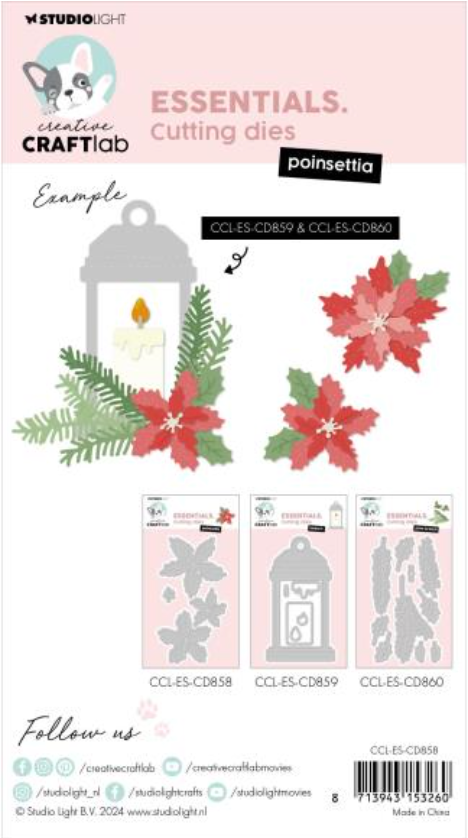 Studio Light Poinsettia Essentials Cutting Die {W65}