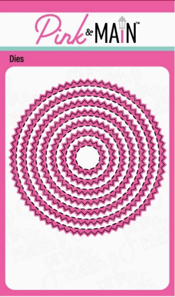 Pink & Main Zig Zag Circle Dies {F215}