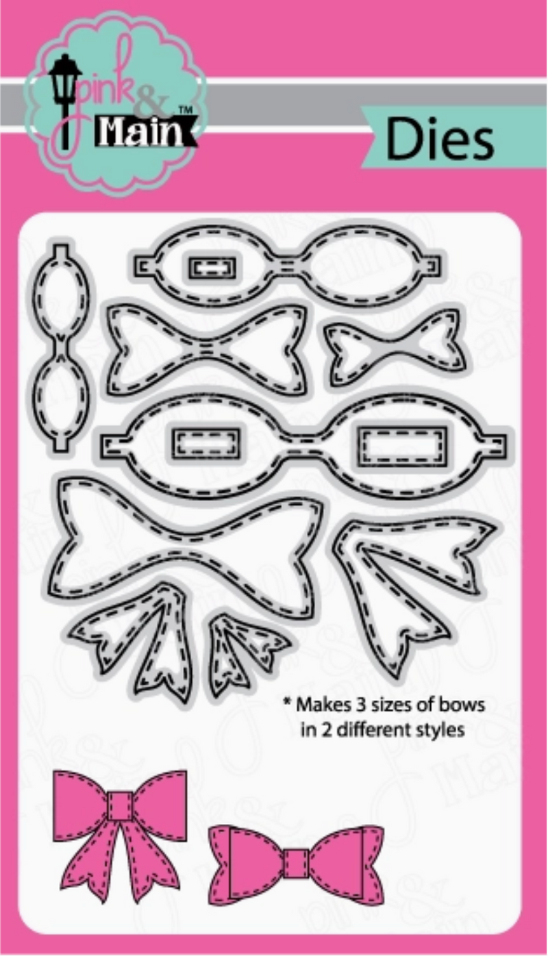 Pink & Main Stitched Bow Dies {F207}