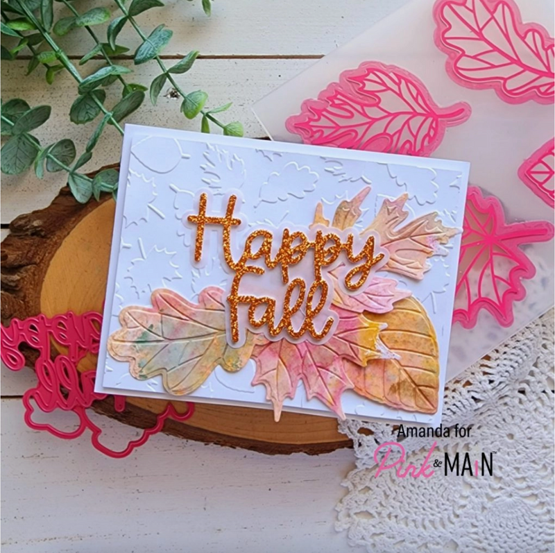 Pink & Main Happy Fall Word Dies {W09}