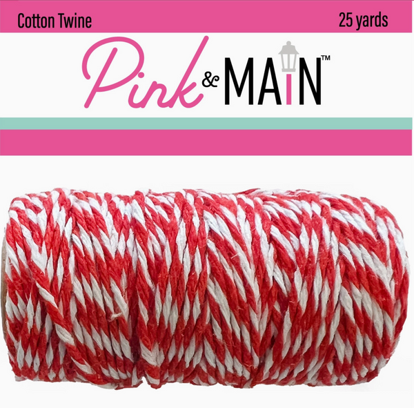 Pink & Main Stop Sign Cotton Twine {C523}