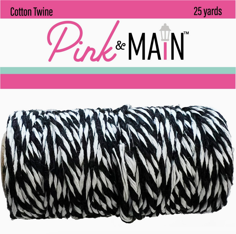 Pink & Main Asphalt Cotton Twine {K02}