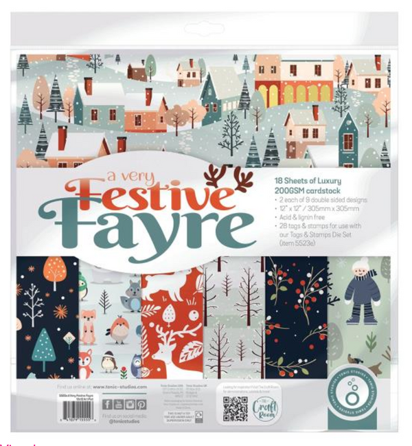 Tonic Studios 12x12 A Very Festive Fayre Paper Pack {B111}