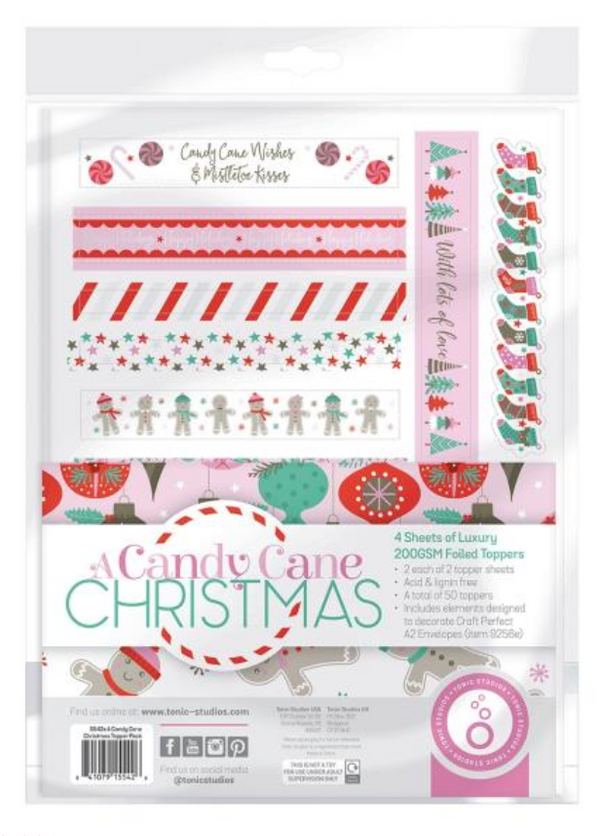 Tonic Studios A Candy Cane Christmas Topper Set {B502}