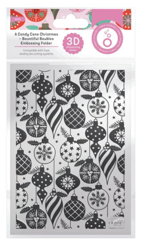 Tonic Studios 5x7 Bountiful Baubles 3D Embossing Folder {X106}