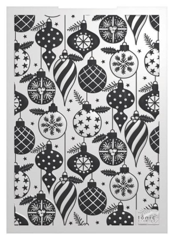 Tonic Studios 5x7 Bountiful Baubles 3D Embossing Folder {X106}